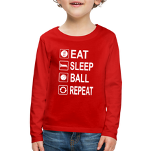 Eat Sleep Ball Repeat (kids) - red