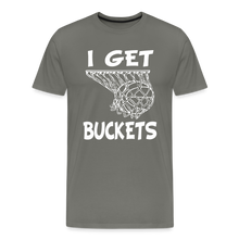 I Get Buckets-Men's Short Sleeve - asphalt gray