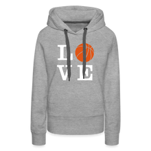 LOVE Basketball-Woman's Hoodie - heather grey