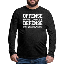 Offense vs. Defense - charcoal grey