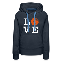 LOVE Basketball-Woman's Hoodie - navy