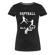 Softball All Day - charcoal grey