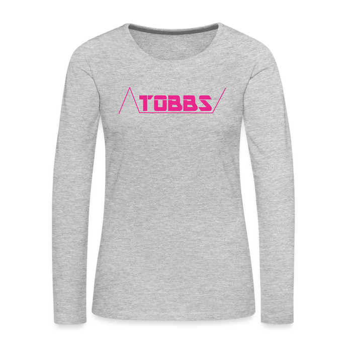 TOBBS-Ladies Scoop Neck - heather gray