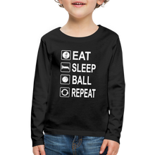 Eat Sleep Ball Repeat (kids) - black