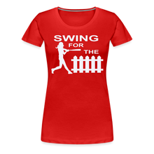 Swing for the Fence (Girl's Softball) - red