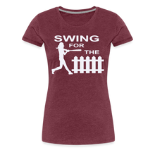 Swing for the Fence (Girl's Softball) - heather burgundy