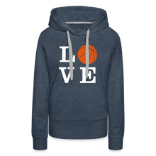 LOVE Basketball-Woman's Hoodie - heather denim