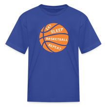 Eat Sleep Basketball Repeat (kids) - royal blue