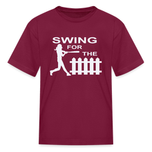 Swing for the Fence (kids) - burgundy