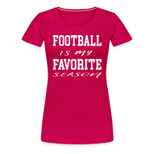 Football is my favorite season (short-sleeve) - dark pink