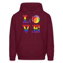 Love Basketball-Pride Hoodie - burgundy