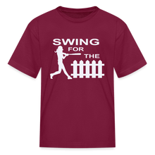 Swing for the Fence (kids) - burgundy