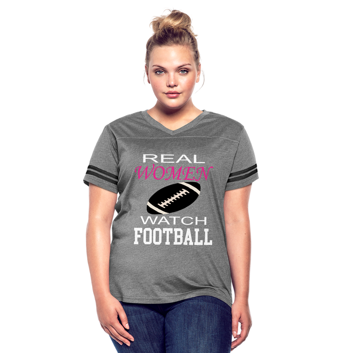 Real Women Watch Football - heather gray/charcoal