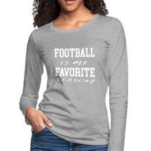 Football is my favorite season long-sleeve t-shirt - heather gray