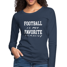 Football is my favorite season long-sleeve t-shirt - navy