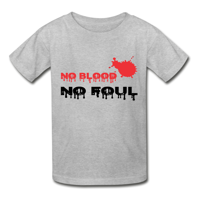 No Blood-No Foul (kids) - heather gray