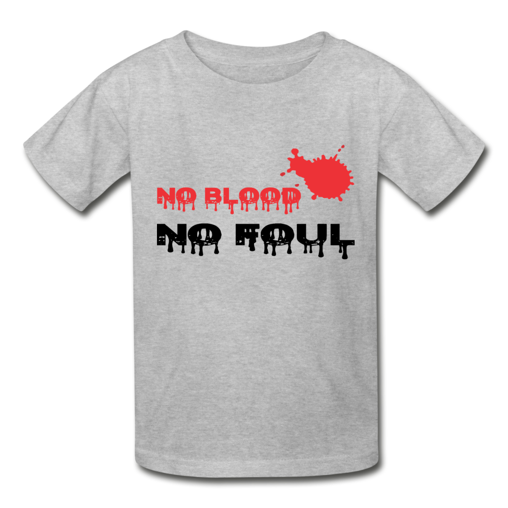 No Blood-No Foul (kids) - heather gray