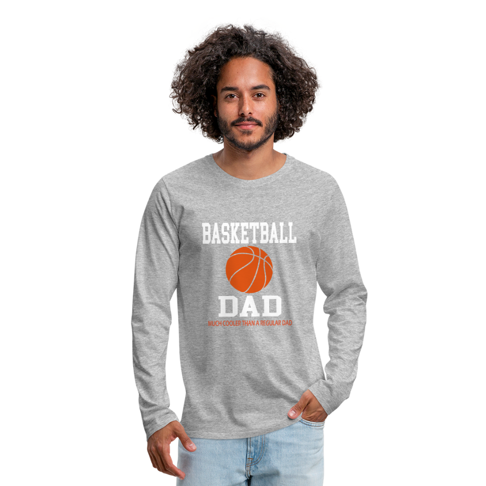 BASKETBALL DAD - heather gray