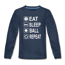 Eat Sleep Ball Repeat (kids) - navy