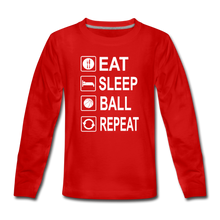Eat Sleep Ball Repeat (kids) - red