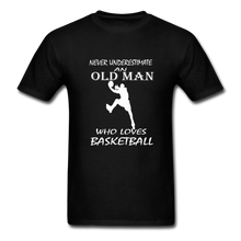 Never Underestimate An Old Man t-shirt - black