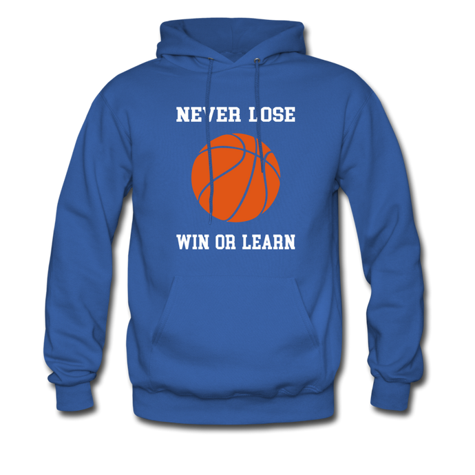 NEVER LOSE-WIN OR LEARN - royal blue