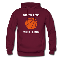 NEVER LOSE-WIN OR LEARN - burgundy