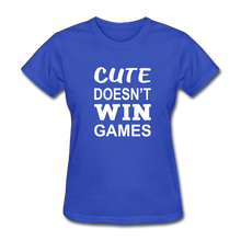 Cute Doesn't Win Games - royal blue