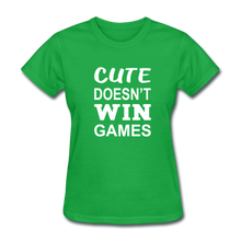 Cute Doesn't Win Games - bright green