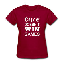 Cute Doesn't Win Games - dark red