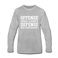 Offense vs. Defense - heather gray