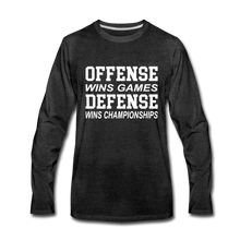Offense vs. Defense - charcoal gray