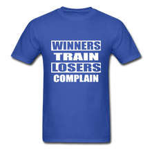Winners Train-Losers Complain - royal blue
