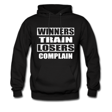 Winners Train-Losers Complain-Men's Hoodie - black