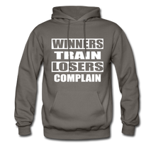 Winners Train-Losers Complain-Men's Hoodie - asphalt gray