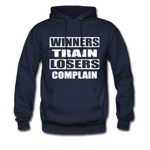 Winners Train-Losers Complain-Men's Hoodie - navy