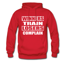Winners Train-Losers Complain-Men's Hoodie - red