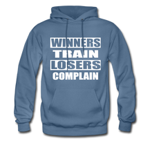 Winners Train-Losers Complain-Men's Hoodie - denim blue