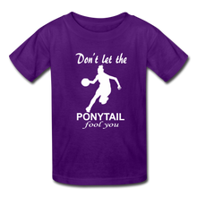Don't Let The Ponytail Fool You-kid's t-shirt - purple
