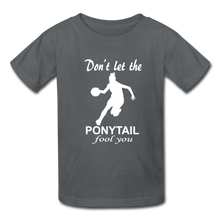 Don't Let The Ponytail Fool You-kid's t-shirt - charcoal