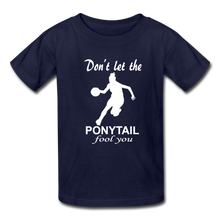 Don't Let The Ponytail Fool You-kid's t-shirt - navy
