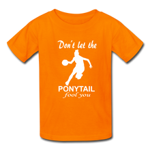 Don't Let The Ponytail Fool You-kid's t-shirt - orange