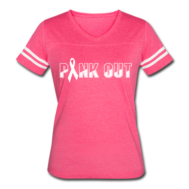 Pink Out Football Jersey - vintage pink/white
