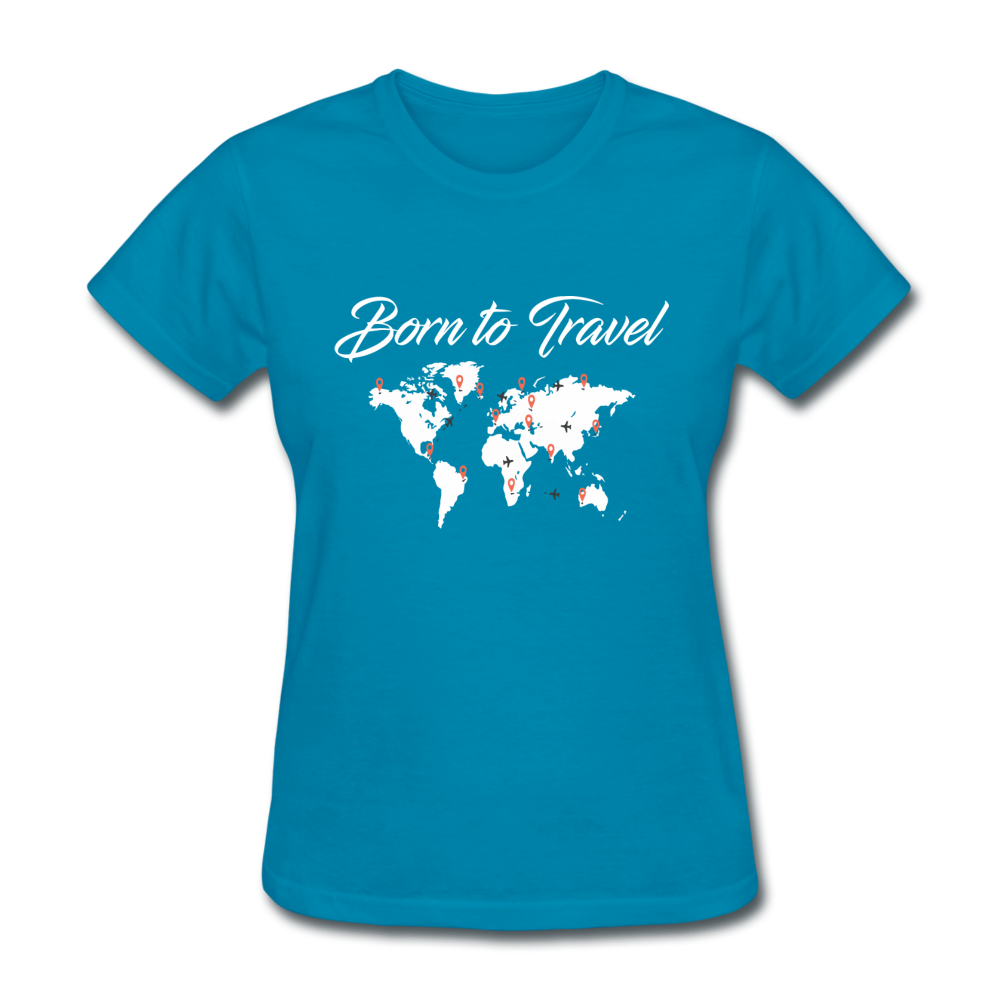Born to Travel - turquoise