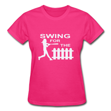 Swing for the Fence (Girl's Softball) - fuchsia