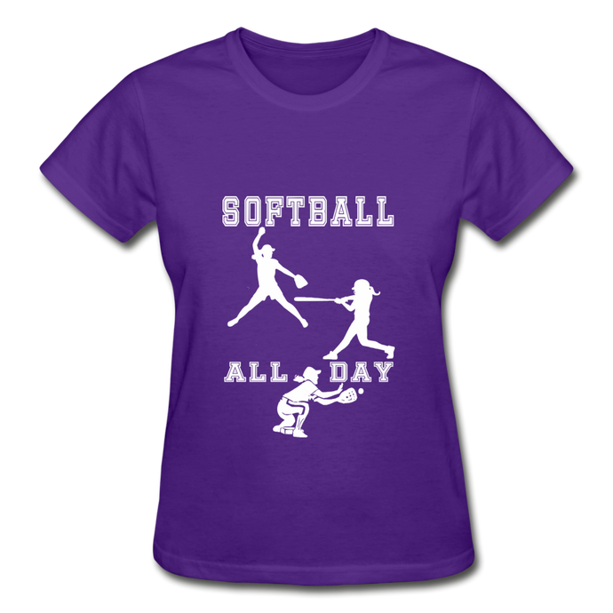 Softball All Day - purple