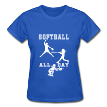 Softball All Day - royal blue