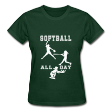 Softball All Day - forest green