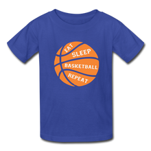 Eat Sleep Basketball Repeat (kids) - royal blue