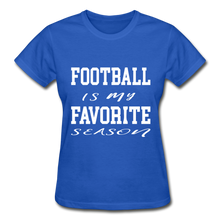 Football is my favorite season (short-sleeve) - royal blue